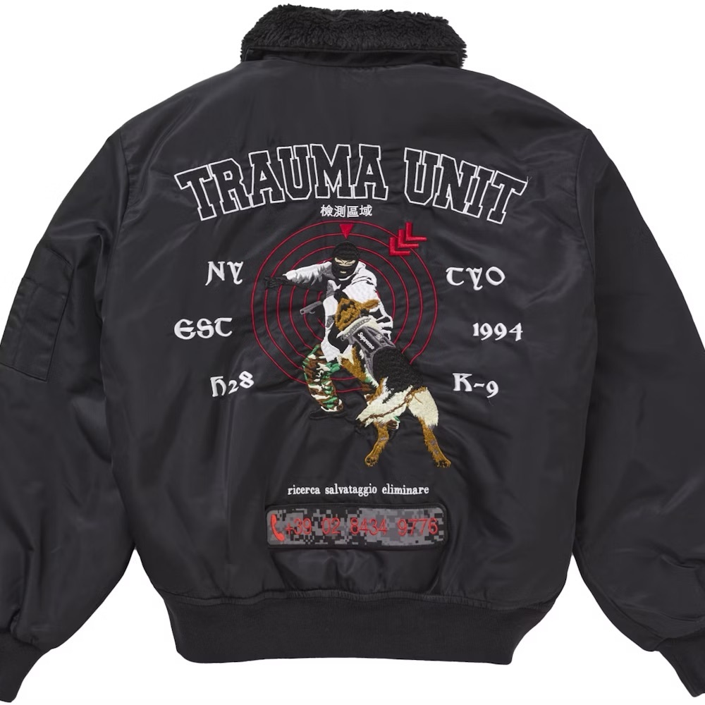 *SOLD* Supreme Trauma Unit Nylon Bomber Jacket